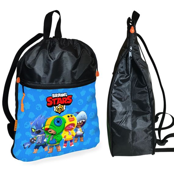 Школьный рюкзак детский Бравл Старс + Сумка для обуви спортивной формы рюкзак-мешок  для мальчика (01675) | Зображення 1