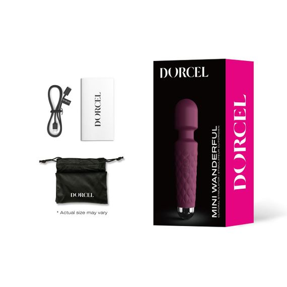 Мінівібромасажер Dorcel Wand Mini Wanderful Plum Sex Aura | Зображення 4