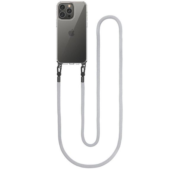 Чехол TPU Transparent with Straps для Apple iPhone 12 Pro Max (6.7") | Зображення 2