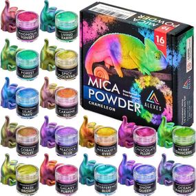 Перламутровый пигмент хамелеон Chameleon Mica Powder HM-001, 16 цветов
