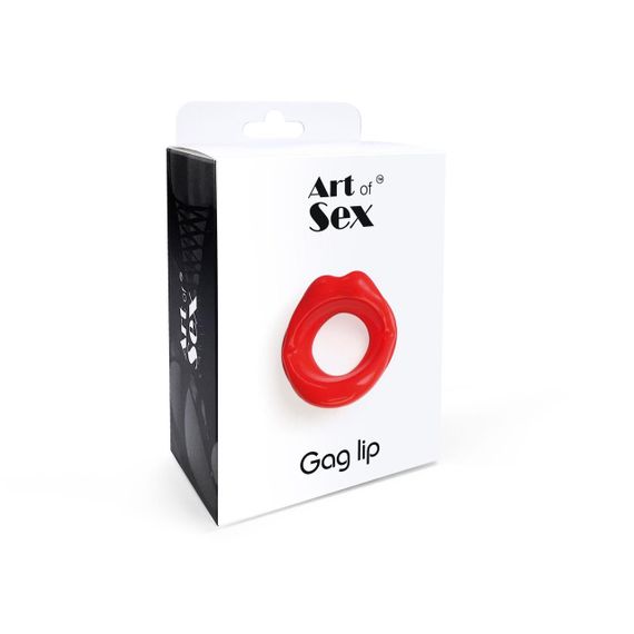 Кляп у формі губ Art of Sex - Gag lip, Червоний | Зображення 3