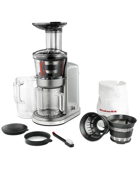 Соковитискач KitchenAid Artisan 5KVJ0111EMS повільна шнекового типу, срібний медальйон | Зображення 4