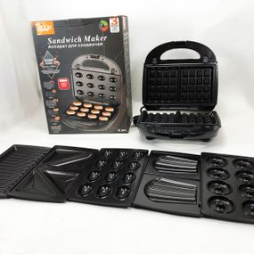 Настільна електрична бутербродниця RAF, Надійна бутербродниця 4 в 1 Якісна електрична PV-25