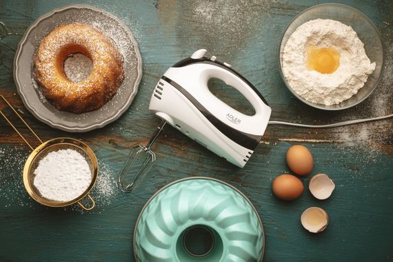 Миксер ручной Adler AD 4205, кухонный миксер 550 Вт, 5 скоростей, режим Turbo, чёрный | Зображення 8