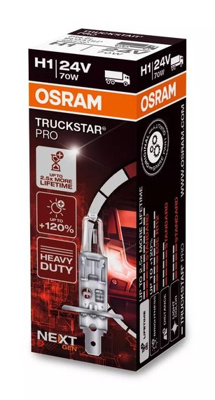 Лампа H1 24V 70W P14.5s TRUCKSTAR PRO OSRAM 64155TSP-FS