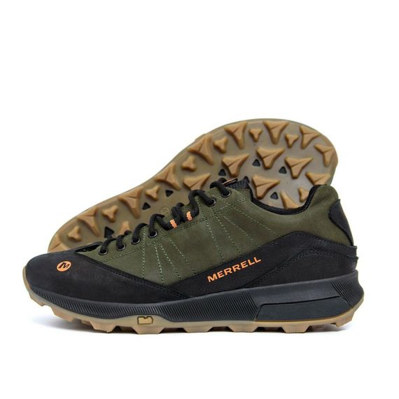Шкіряні кросівки MERRELL олива | Зображення 1