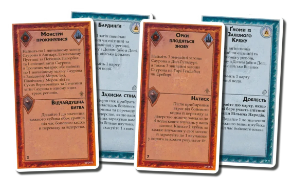 Настільна гра Війна Персня. Доля Еребору (War of the Ring: The Fate of Erebor) (доповнення) | Зображення 1