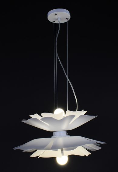 Люстра підвісна на 2 лампочки 27509 Білий 35-140х50х50 см.