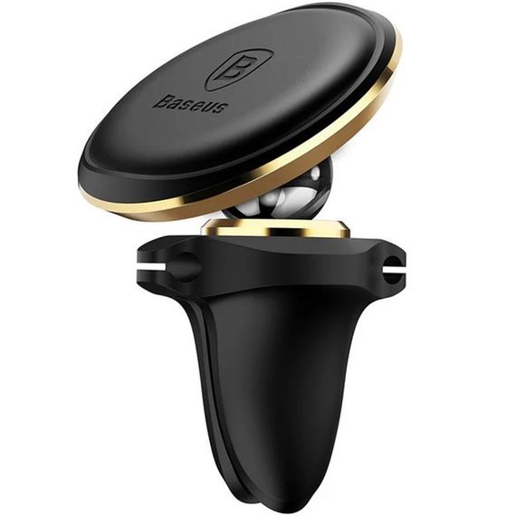 Автодержатель магнитный Baseus Magnetic Air Vent OS with cable clip (C40141201113-00) Rose Gold