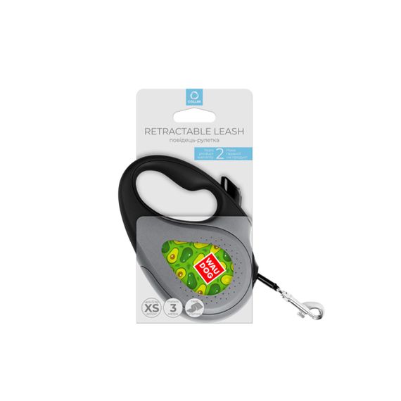Рулетка для собак Waudog R-Leash XS с рисунком "Авокадо", лента, 3 м | Зображення 2