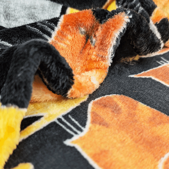 Плед флісовий Коти Чорний Love You 150 x 200 см | Зображення 4