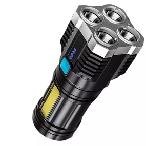Фонарь X509 со светодиодом LED х 4шт. + COB, встроенный аккумулятор, ЗУ micro USB