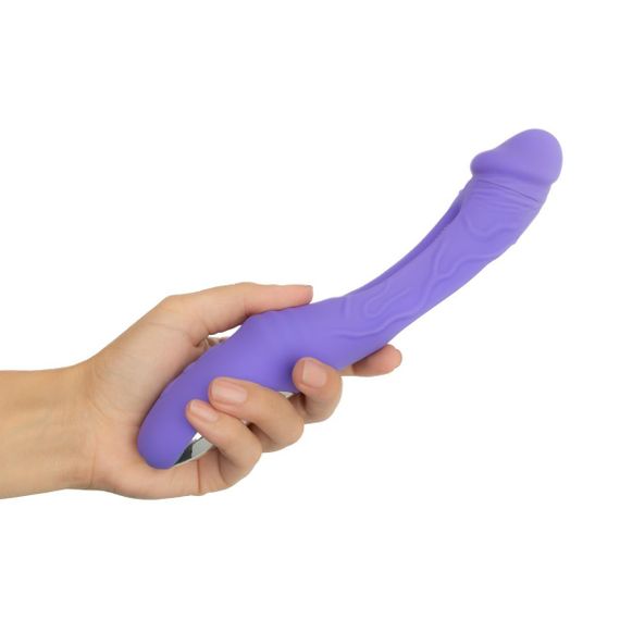 Вібратор Good Vibes Only - Flax Vibrating Dildo with G-Spot Stimulator Sex Aura | Зображення 6