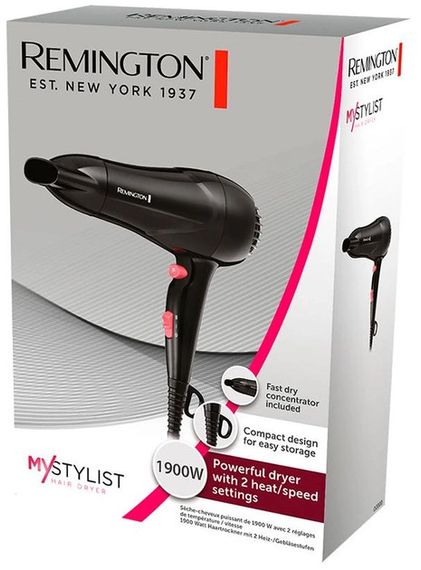 Фен Remington D2000 1900 Вт чорний | Зображення 1