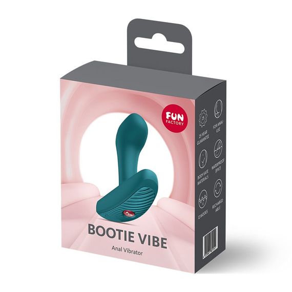 Анальна пробка Fun Factory Bootie Vibe Bottle Green, Зелений | Зображення 8