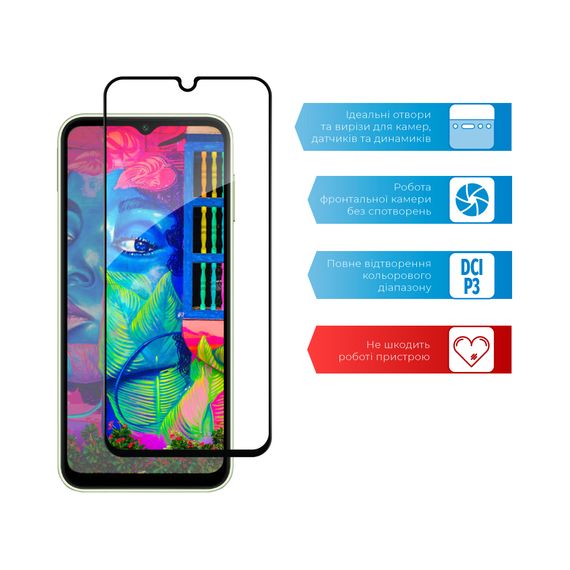 Скло захисне ACCLAB Full Glue Samsung A14 (1283126559747) | Зображення 4