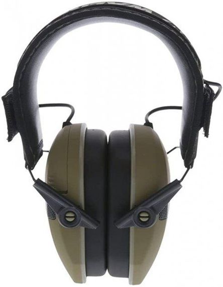 Активні оригінальні захисні навушники для стрільби Walker's Razor Slim Electronic Muff 23 дБ олива + кріплення чебурашки олива | Зображення 1
