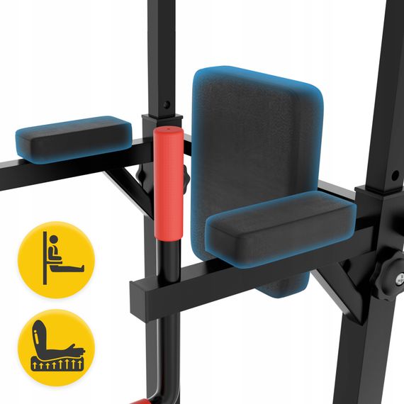 Багатофункціональна стійка для підтягувань 4FIZJO Pro регульована Black (P-5905973402620) | Зображення 6