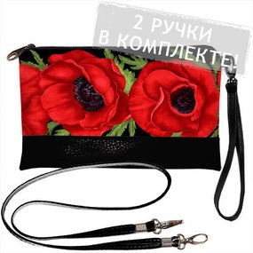 Клатч через плече Маки 25x15 см (KL_GL_BL022)