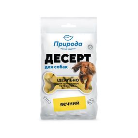 Ласощі Десерт «Яєчний», для собак Природа 100 г