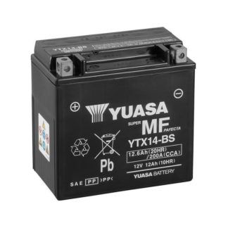 Аккумулятор МОТО Yuasa 12V 12,6Ah MF VRLA Battery YTX14-BS(сухозаряжений)