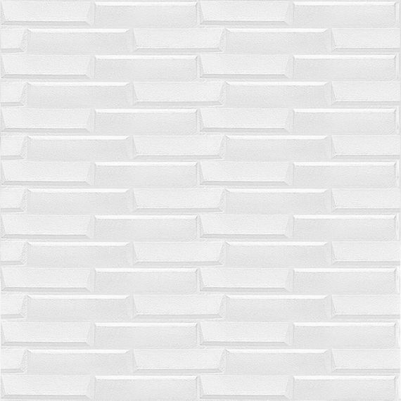 Самоклеюча 3D панель біла кладка Sticker Wall 19600х700х5мм