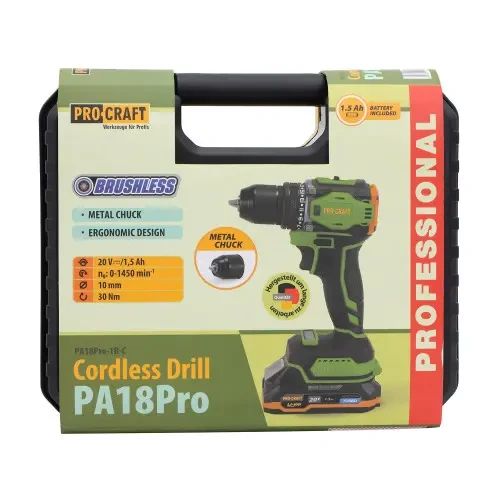 Шуруповерт Procraft PA18Pro (з 1 АКБ)