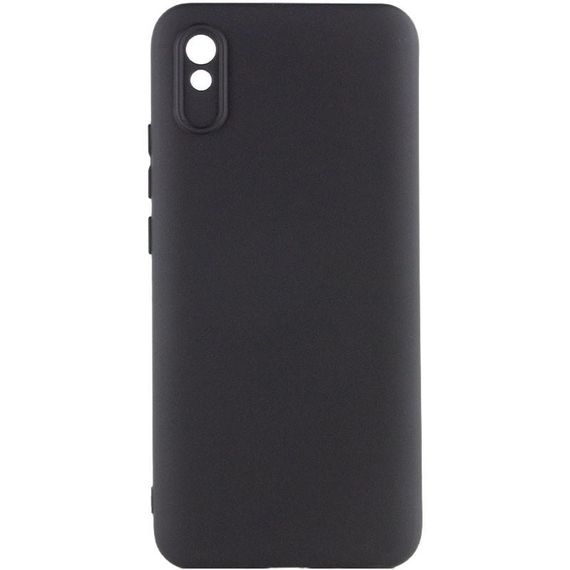 Чохол TPU GETMAN Liquid Silk Full Camera для Xiaomi Redmi 9A Чорний / Black