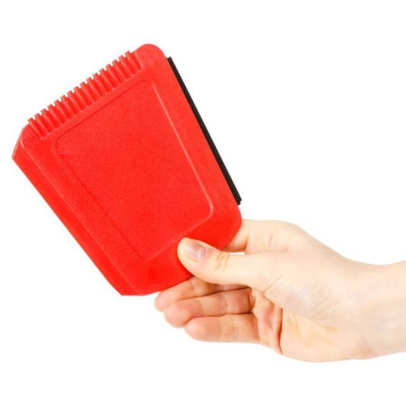 Скребок автомобільний для скла з водосгоном 12х12см INTERTOOL AT-0101 | Зображення 2