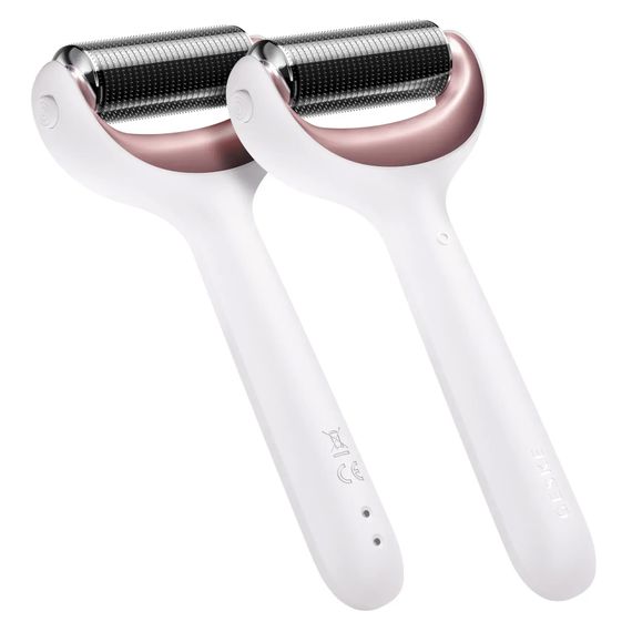 Ролик для игловой мезотерапии лица и тела GESKE MicroNeedle Face&Body Roller 9в1 turquoise, Бежевый | Зображення 5