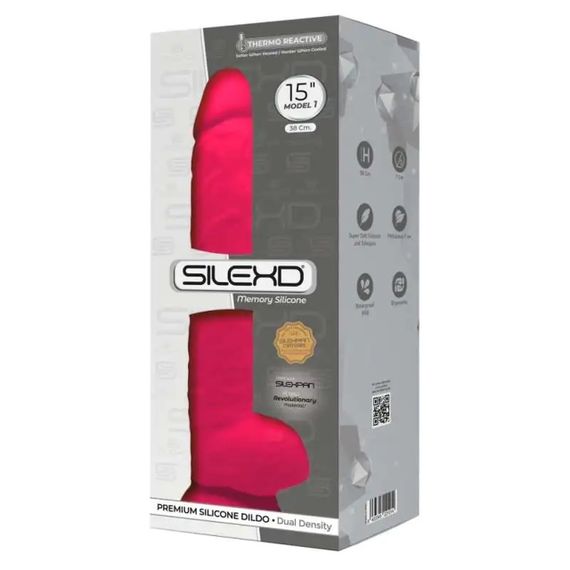 Термопластичный фаллоимитатор SILEXD Thermo Active светящийся в темноте, розовый Sex Aura | Зображення 1