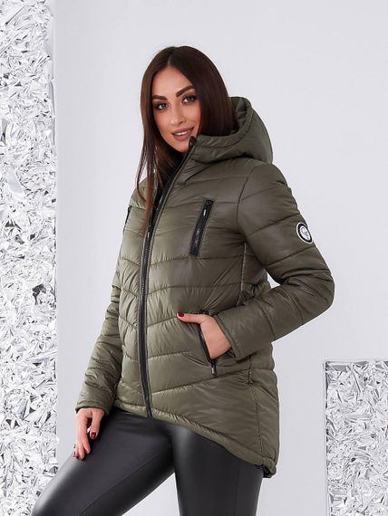 Елегантна жіноча парка, арт. 300, хакі