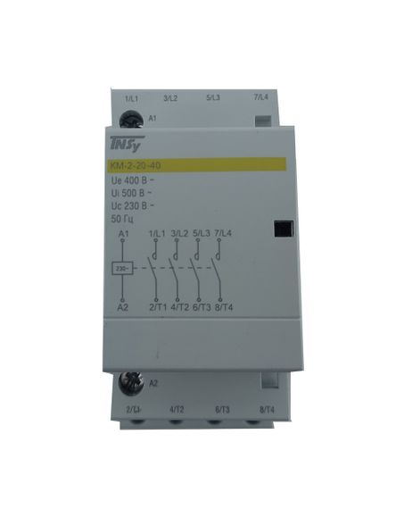 Контактор модульний КМ-2-20-40 20А 230AC 4NO 4р 2мод. Ny95503867 | Зображення 1