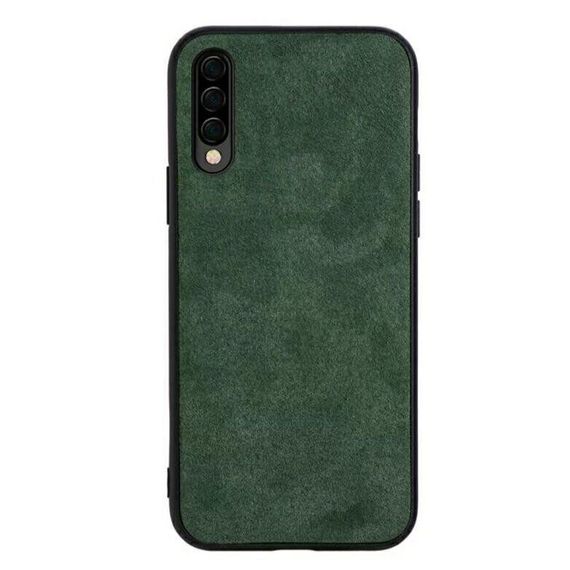 Чохол бампер Alcantara для Samsung Galaxy A30s / A50 / A50s колір Зелений