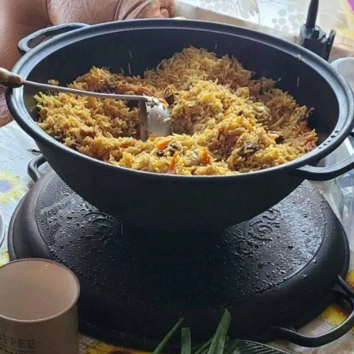 Казан "узбецький" WOK чавунний 15л з кришкою-сковородою гриль V15СРGr Майстерня | Зображення 7