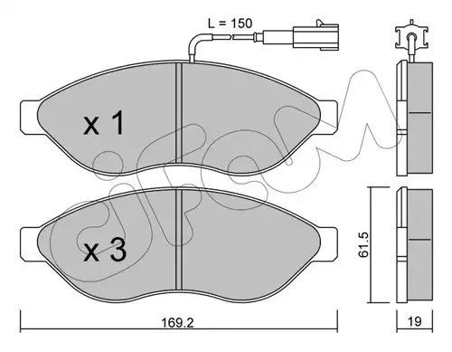 Колодки передні гальмівні Jumper/Ducato/Boxer 06-01-1.5t), CIFAM (8227080) | Зображення 7