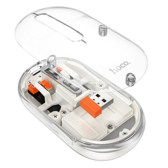 Миша бездротова Hoco GM35 General Bluetooth + 2.4G White | Зображення 2