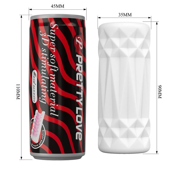 Мастурбатор - Pretty Love Pop-Top Can Masturbator Red sexstyle | Зображення 6