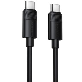 Дата кабель Borofone BX123 Leya Type-C to Type-C 60W (1m) Black