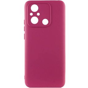 Чохол TPU GETMAN Liquid Silk Full Camera для Xiaomi Redmi 12C Бордовий / Marsala