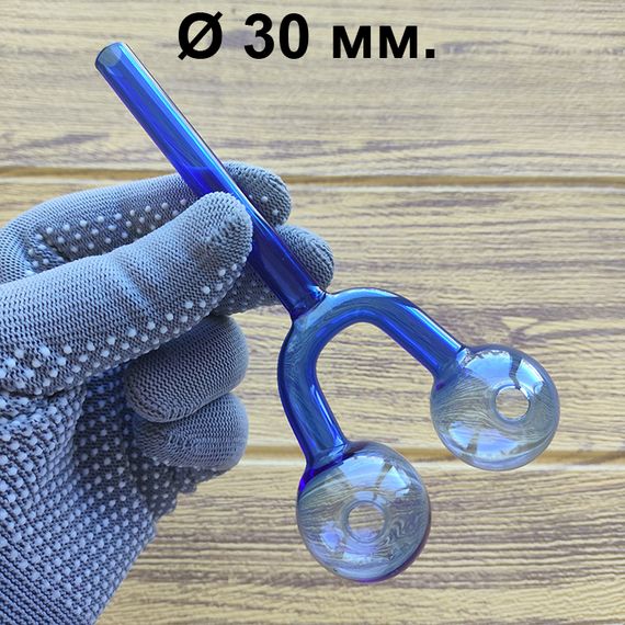 Стеклянная трубка Harmony Double Oil Blue