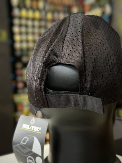 КЕПКА БЕЙСБОЛКА З СІТЧАСТОЮ ВСТАВКОЮ "MIL-TEC" Black | Зображення 2