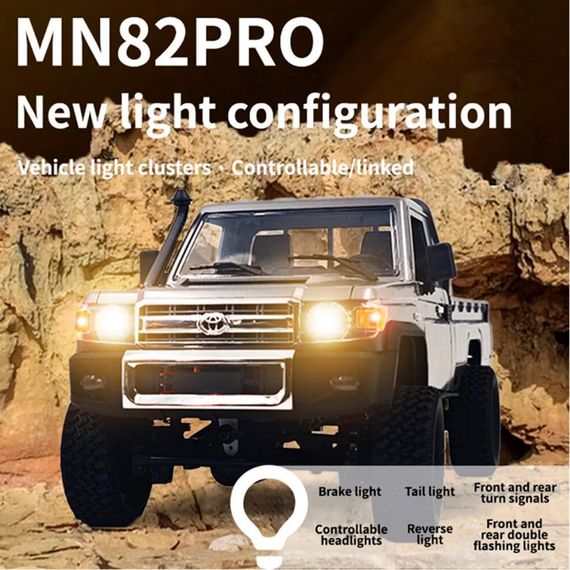 Машинка на радіокеруванні MN82 PRO 1/12 RTR 4WD Toyota LC79 MN Model | Зображення 3