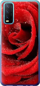 Чехол на Vivo Y20 Красная роза "529u-2078-17620"