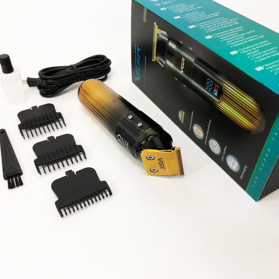 Машинка для стрижки волосся VGR V-929 акумуляторна, Машинка окантувальна професійна для бороди | Зображення 2