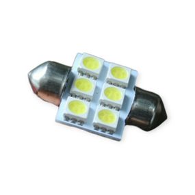 Лампочка 2-х цокольная LED T11_C5W SMD белая 6-диодов 12V-3Вт 31мм. (к-во.-2шт.)