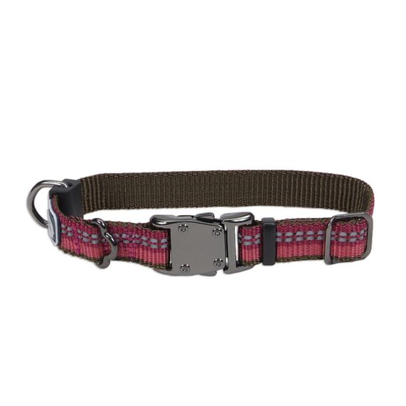 Нашийник світловідбивний для собак Coastal K9 Explorer Collar, 20-30 см, червоний