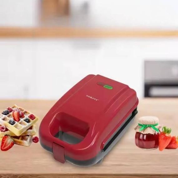 Мультимейкер 5в1 с антипригарным покрытием 650 Вт Sokany SK-08048 Красный