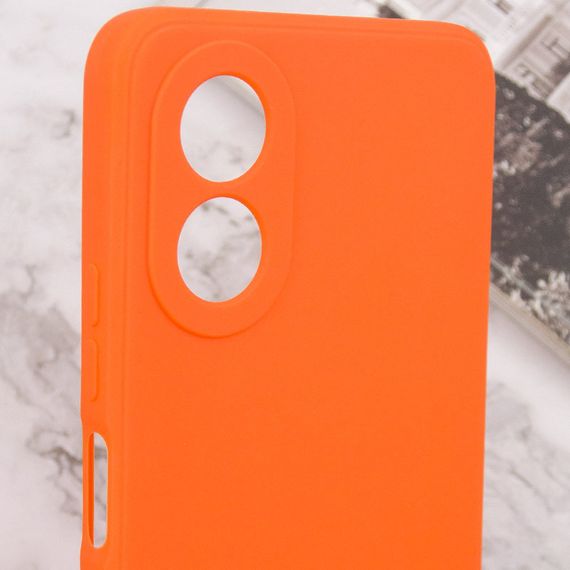 Силиконовый чехол Candy Full Camera для Oppo A38 / A18 Оранжевый / Orange | Зображення 4