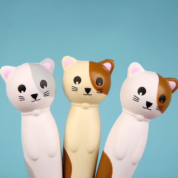 Набір ручок масляних 0.7 мм BP5024 Squishy Cat (3шт) | Зображення 8